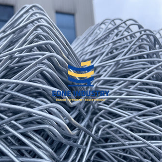Eone Compacted 68" x 137.5" 11.5ga Galvanized Chain Link Fence Sample