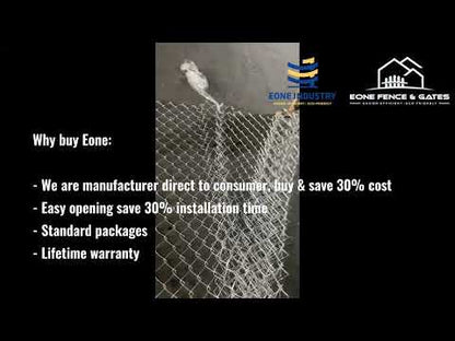 Eone Compacted 4 ft x 50 ft 11.5ga Galvanized Chain Link Fence