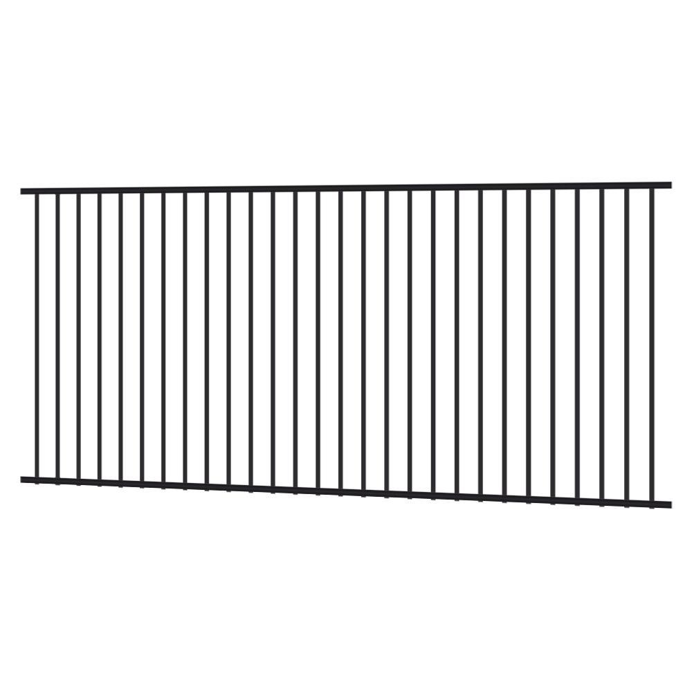 Eone 2400 x 1200mm Flat Top Fence Panel - Stain Black - Eone Industry