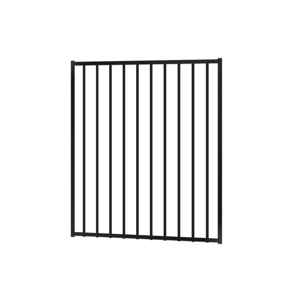 Eone Aluminium 975 x 1200mm Flat Top Pool Gate - Stain Black - Eone Industry