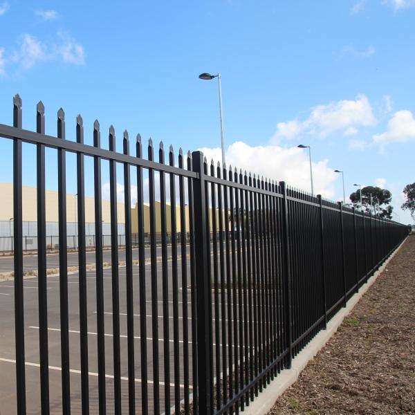 Eone 1500 x 2400mm Spear Security Fence Panel - Stain Black - Eone Industry